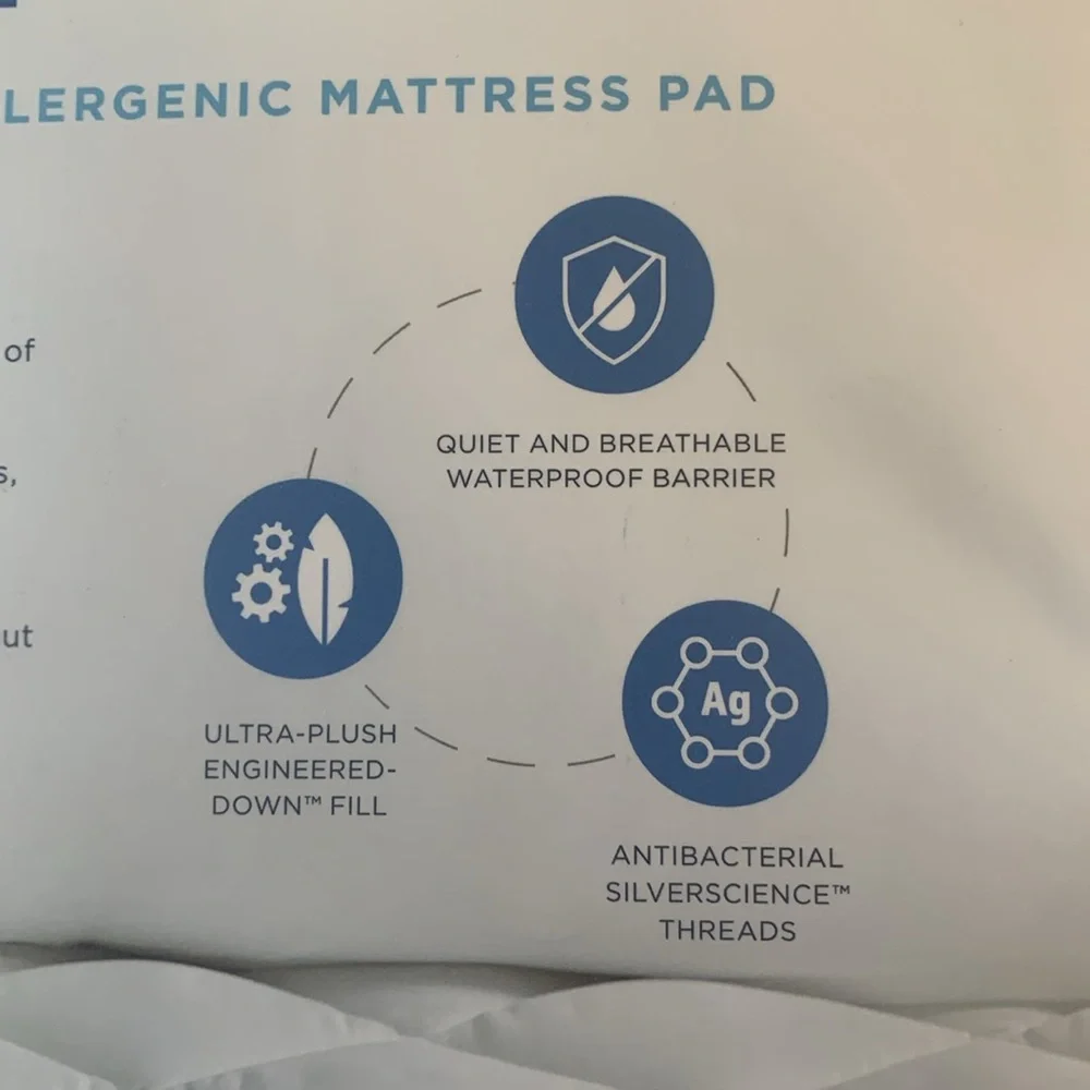 Dr. Oz Good Life Safe in Bed Mattress Pad Waterproof Mattress Protector (Full)